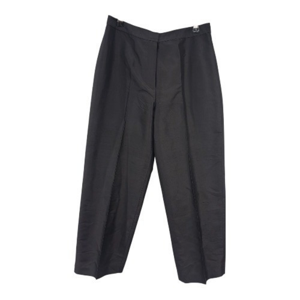 Vintage Talbots 6 Classic Black Women's Silk Trousers